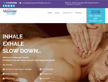 Tablet Screenshot of massage-escape.net