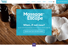 Tablet Screenshot of massage-escape.com